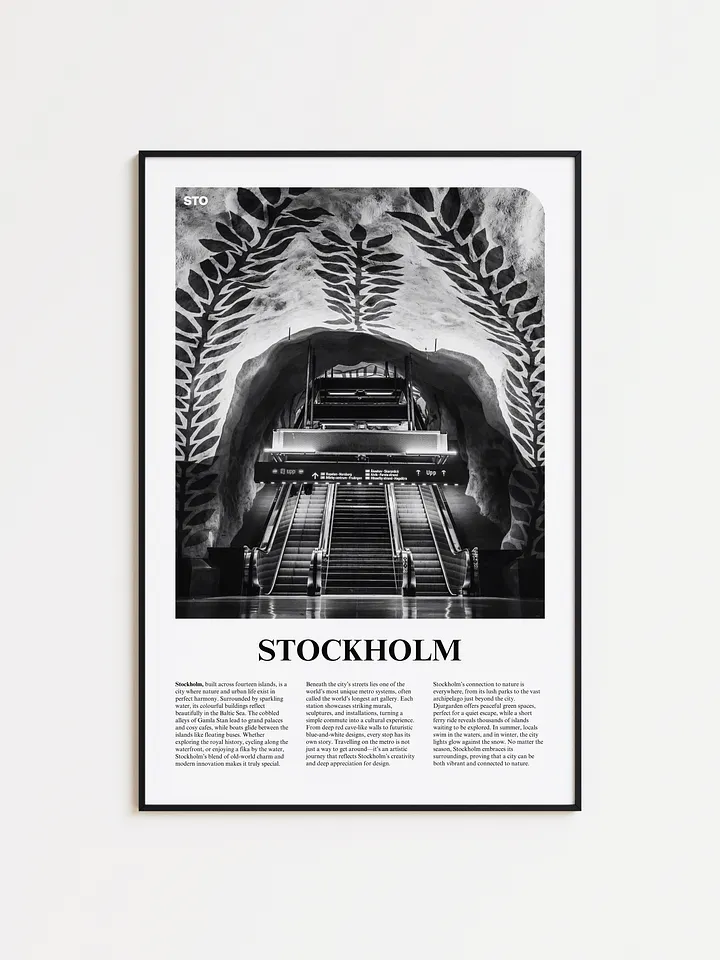Stockholm 03 Newspaper Poster product image (1)