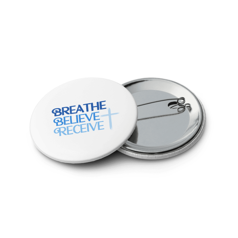 Breathe Believe Receive Set of 5 Pins, Inspirational Motivational, Self-Affirmation, Positive Vibes, Gift Idea product image (2)