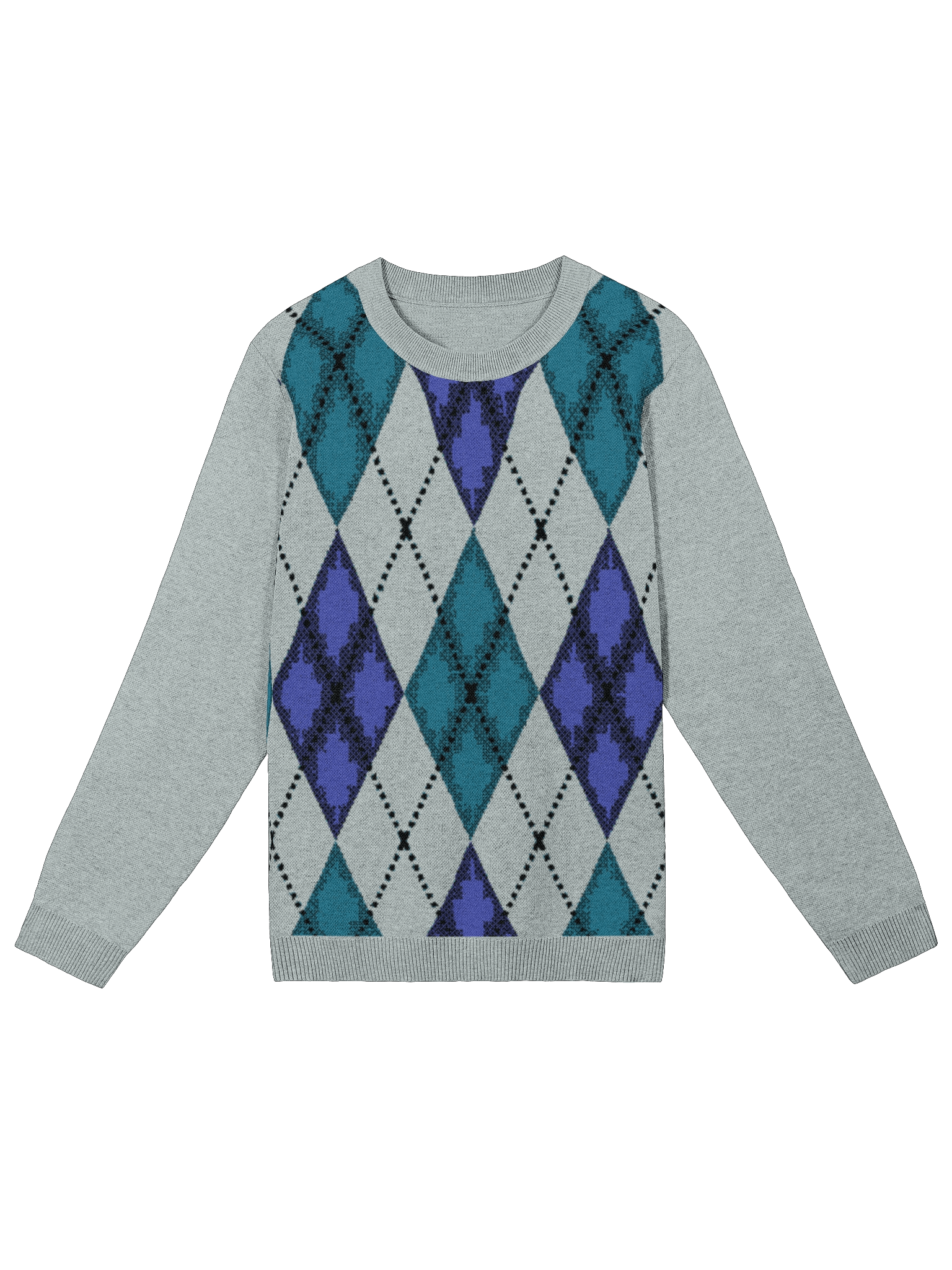 White Argyle Sweater product image (4)