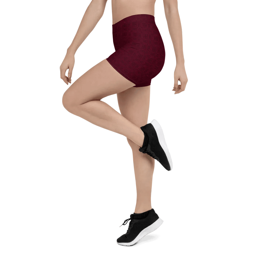 Yoga Shorts in Burgundy product image (12)