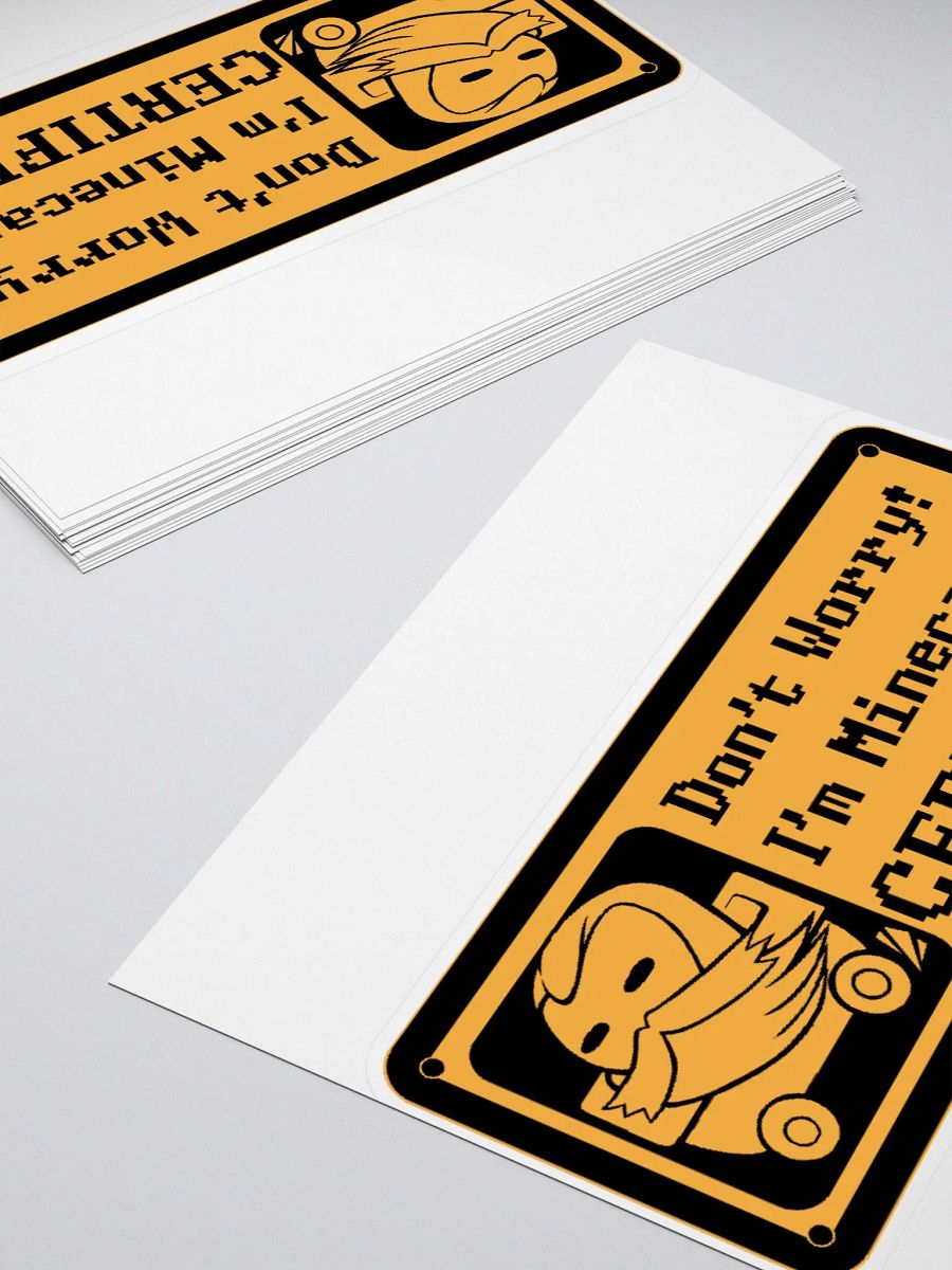 MINECART CERTIFICATION SQUARE (Sticker) product image (4)