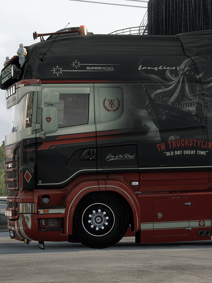 Early Access! ETS2 TM Scania RJL Skin Pack 4 - R4 R5 & R6 Changeable Multicolor Skin Pack + Schmitz Trailer Skin product image (7)