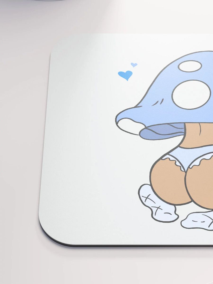 Mushroom Baddie Desk Mat - Light Blue product image (6)