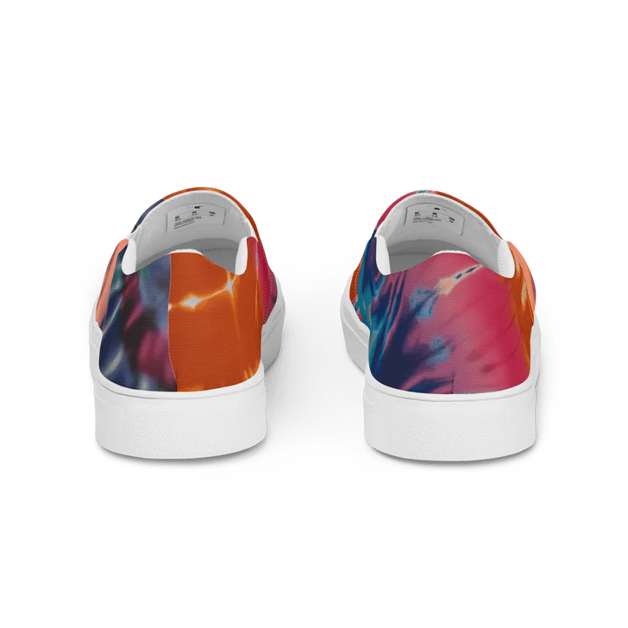 Marble Swirl Tie-Dye Women's Slip-On Shoes product image (4)