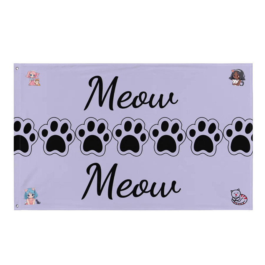 Meow Madness All-Over Flag product image (1)
