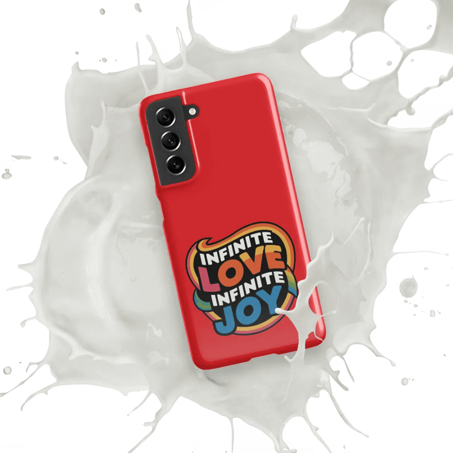 Infinite Love Infinite Joy Snap Case for Samsung (Red) product image (10)