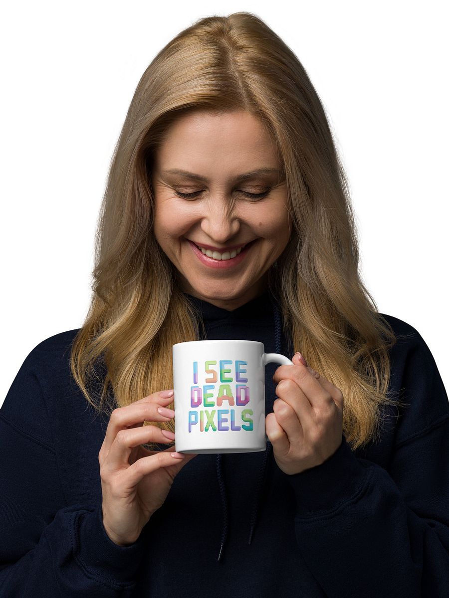 I SEE DEAD PIXELS White Glossy Mug product image (4)