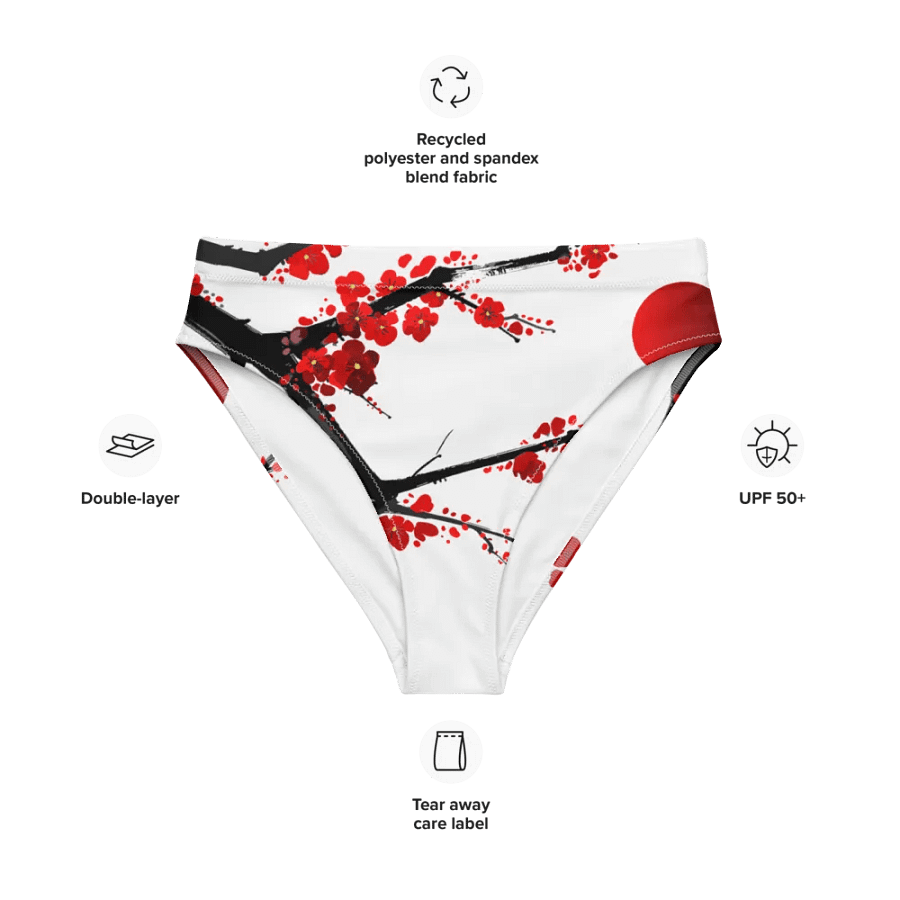 Blossom Burst - EcoChic High-Waisted Bikini Bottom product image (6)