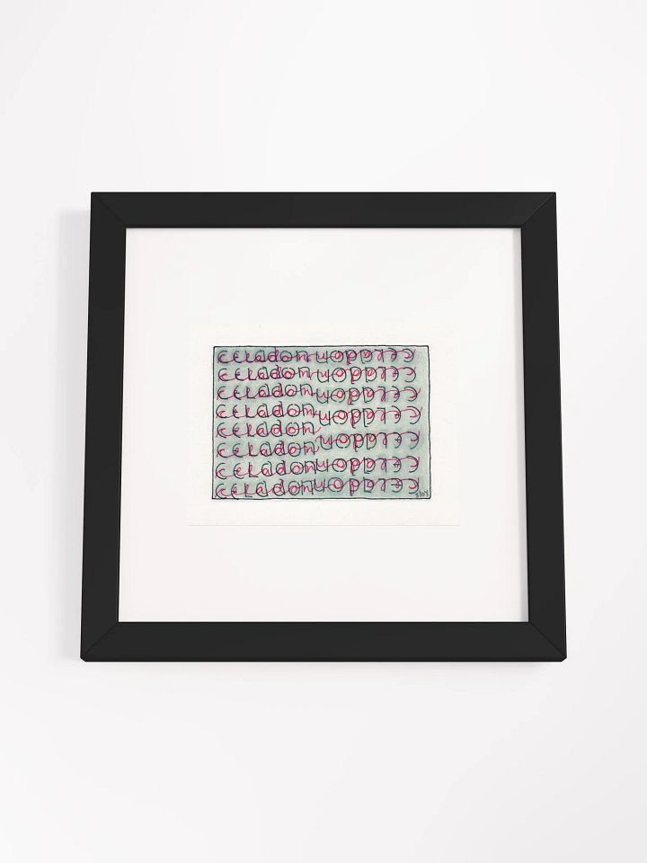 Celedon Panel Card Print Framed product image (2)