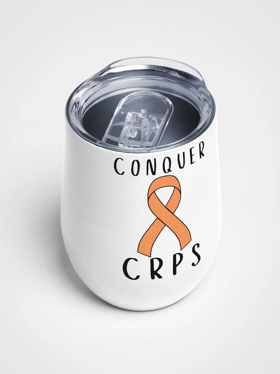 Classic Conquer CRPS Awareness stainless steel Wine Tumbler product image (4)