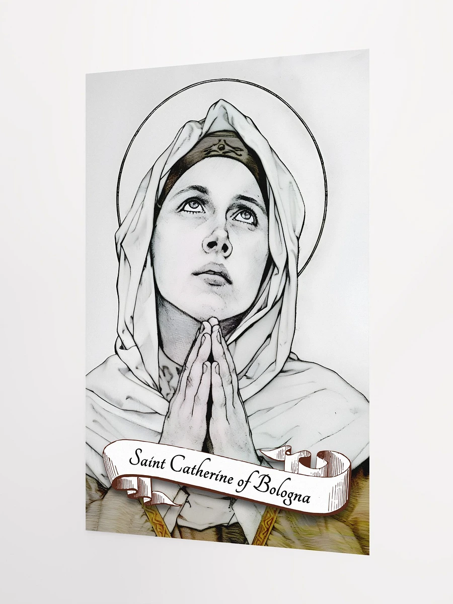 Saint Catherine of Bologna Patron Saint of the Arts, Artists, Against Temptations, Matte Poster product image (5)