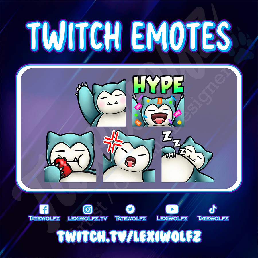 Twitch Emotes: Pokemon Snorlax product image (1)