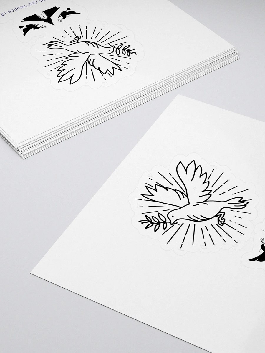 Holy Spirit Dove Kiss Cut Stickers - Smooth Peel Vinyl product image (4)