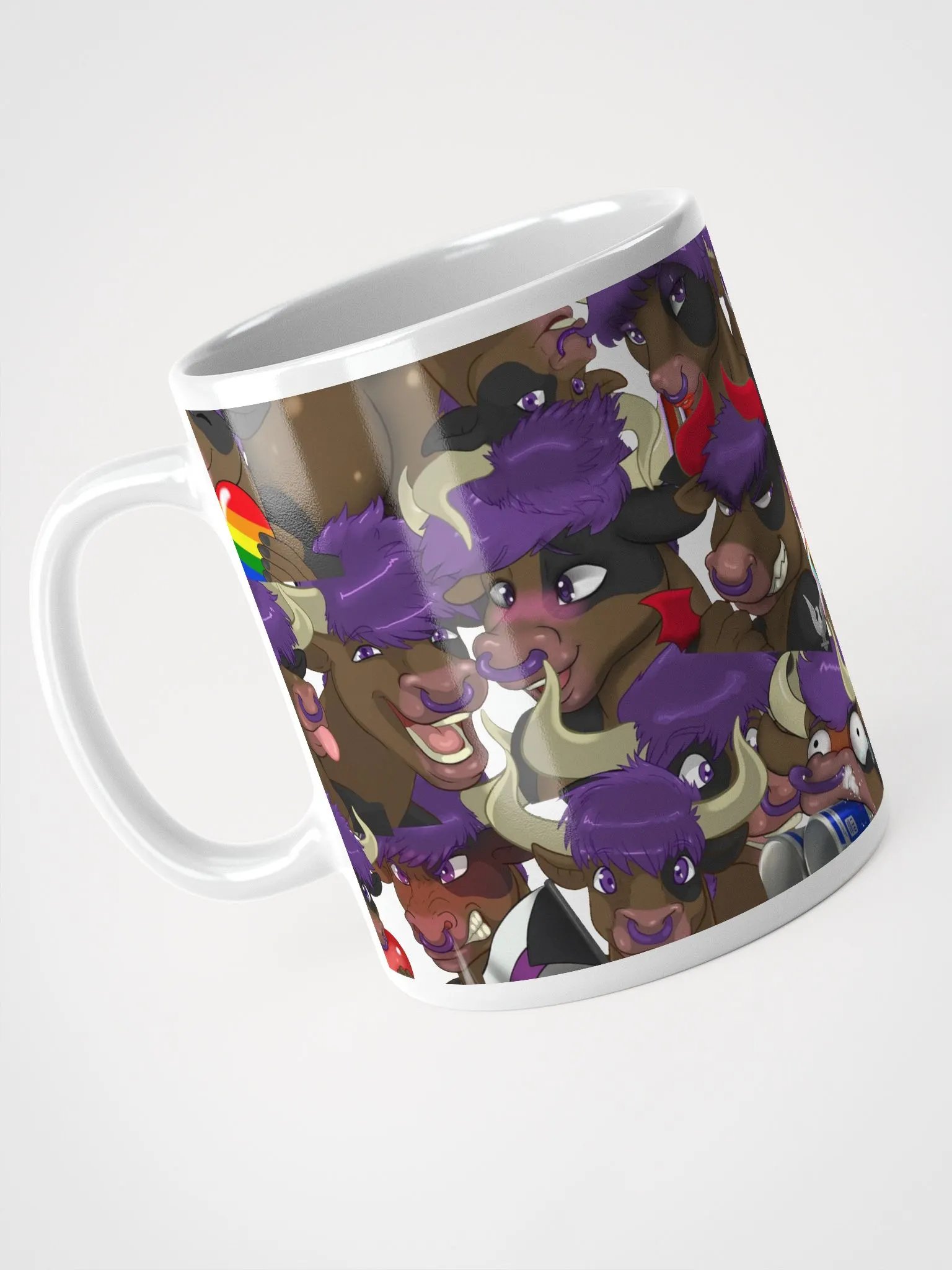 Yuuma Emote Collage Coffee Mug product image (3)