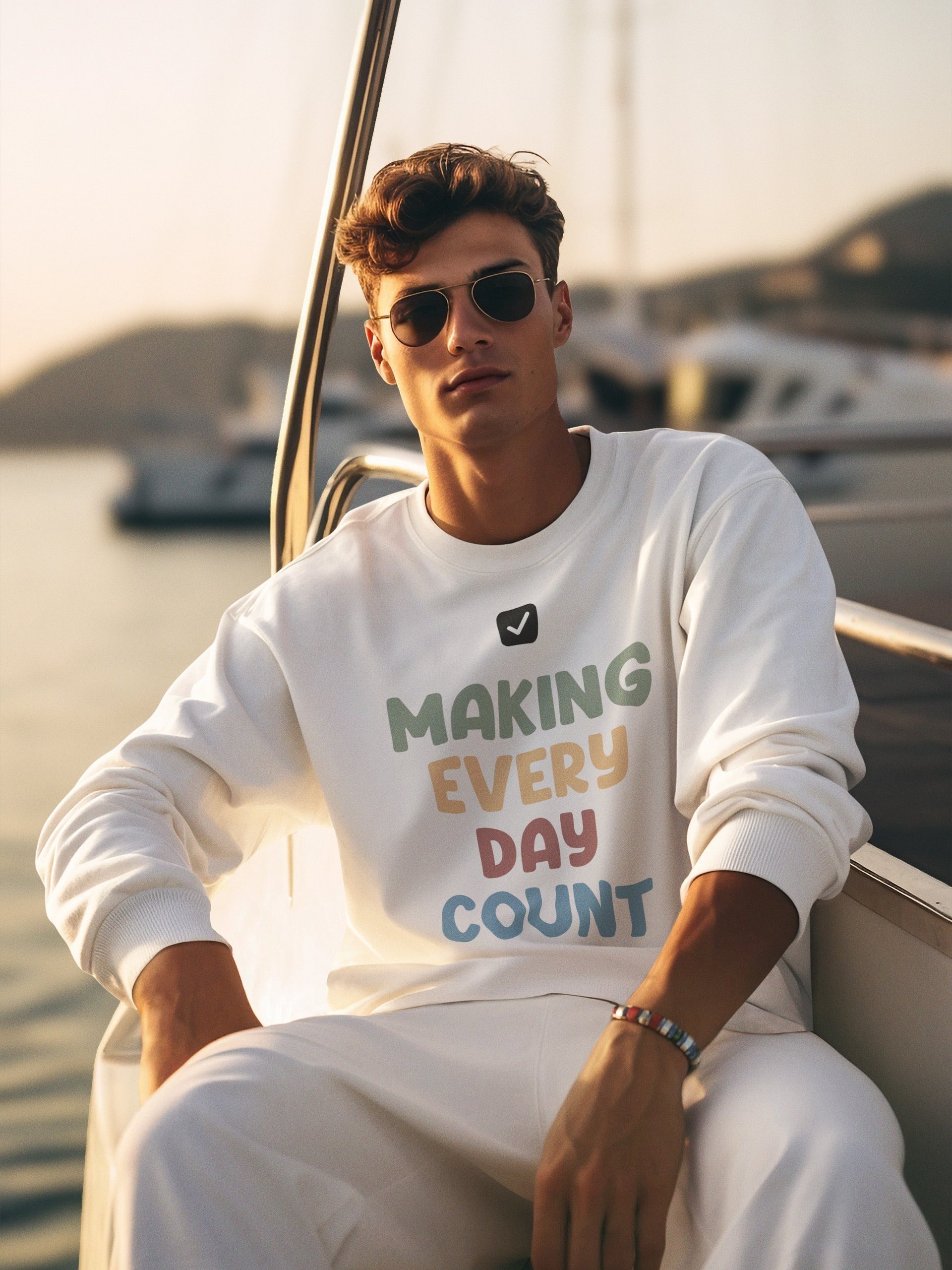 GOALS SQUAD Premium Crewneck Sweatshirt product image (6)
