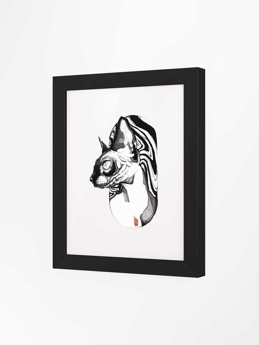 (Cuadro) SUMINAGASHI BLACK CAT product image (1)