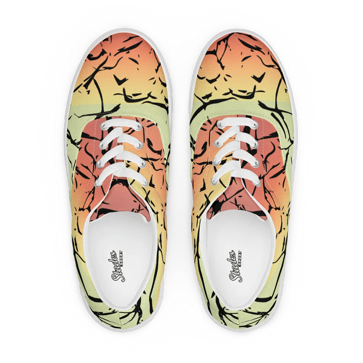 0range-Green Enigma/Women's Lace-Up Canvas Shoes by Allcolor product image (1)
