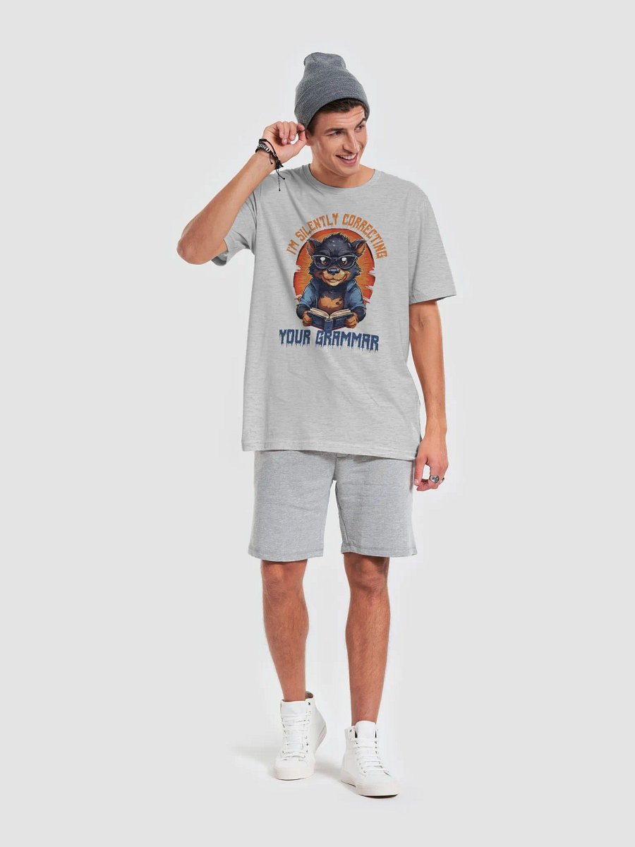 I'm Silently Correcting Your Grammar – Funny Teacher Gift Bella Canvas 3001 Super Soft T-Shirt product image (5)