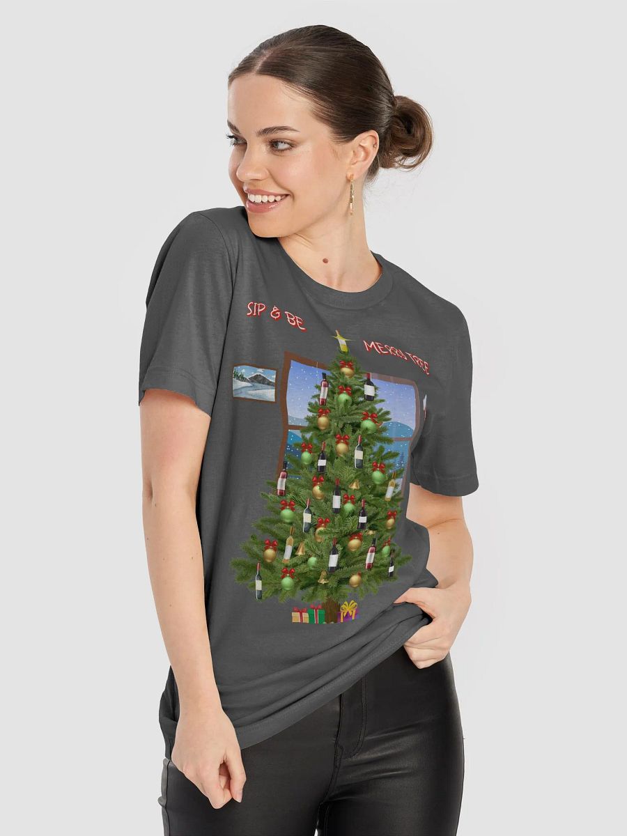 Sip And Be Merry Tree - Funny Christmas T-shirt product image (46)