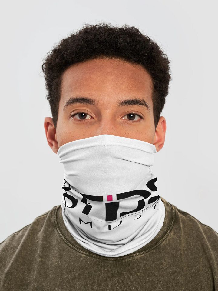 TDS Music White Neck Gaiter product image (1)