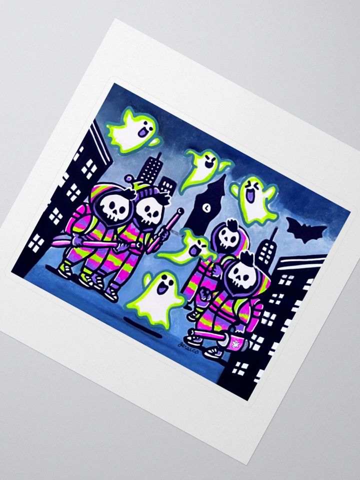 Ghostly Pursuit Sticker product image (2)