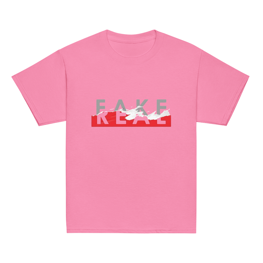 Kids T-Shirt Fake Real Slogan product image (2)