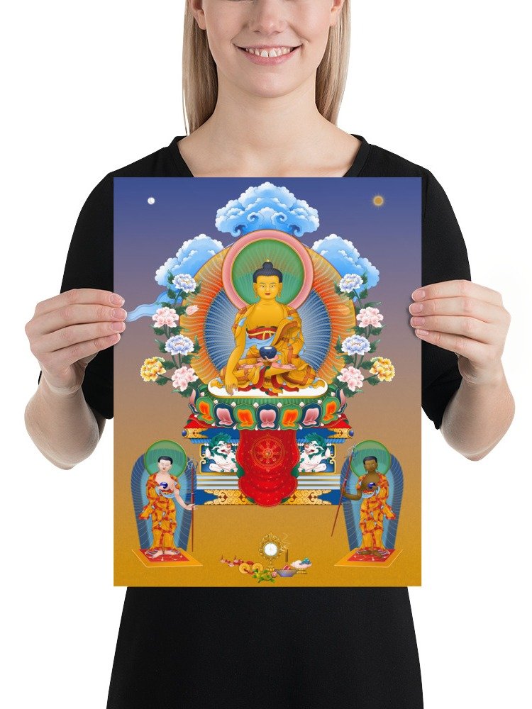 Shakyamuni Buddha thangka canvas print product image (3)