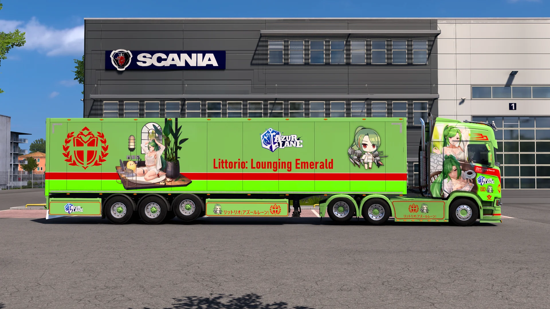 [ETS2] RN Littorio (Lounging Emerald) - Azur Lane [Combo Skin] product image (3)