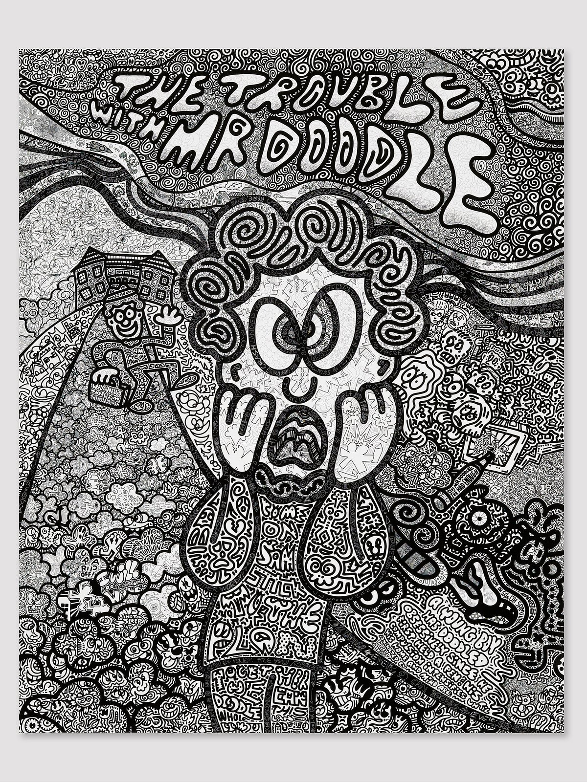 ◆未使用 Mr Doodle ミスタードゥードゥル『Kitty Yellow』 Mr Doodleの作品をSINGULARTで販売中