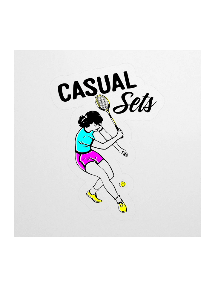Casual Sets - Tennis Anyone? Kiss Cut Sticker product image (1)