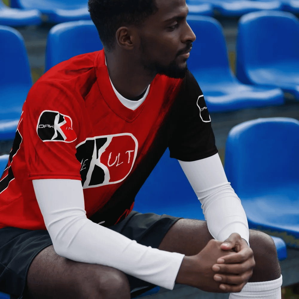 The KULT Red Brush Jersey Alt Sleeves product image (10)