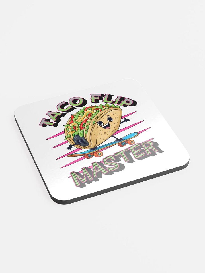 Taco Flip Master Cork Coaster product image (2)