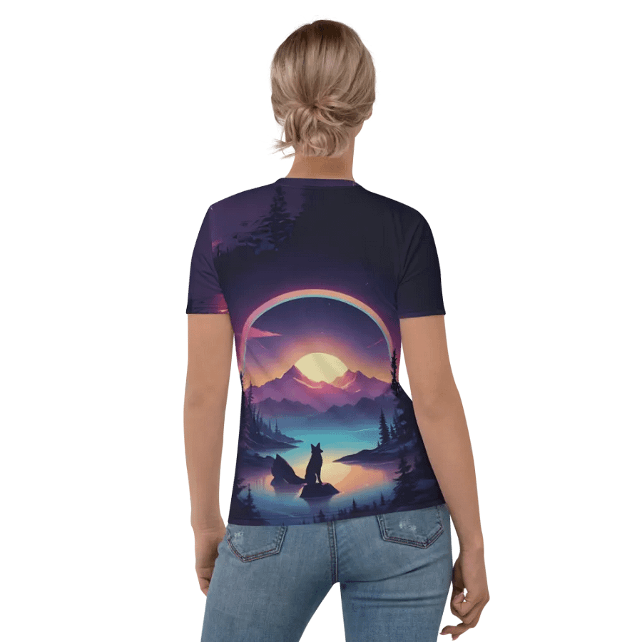 Wolf All Over Print T-shirt product image (6)