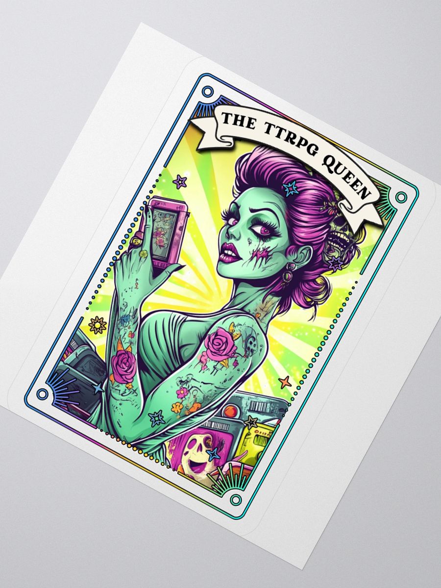 Zombabes: The TTRPG Queen Sticker product image (6)