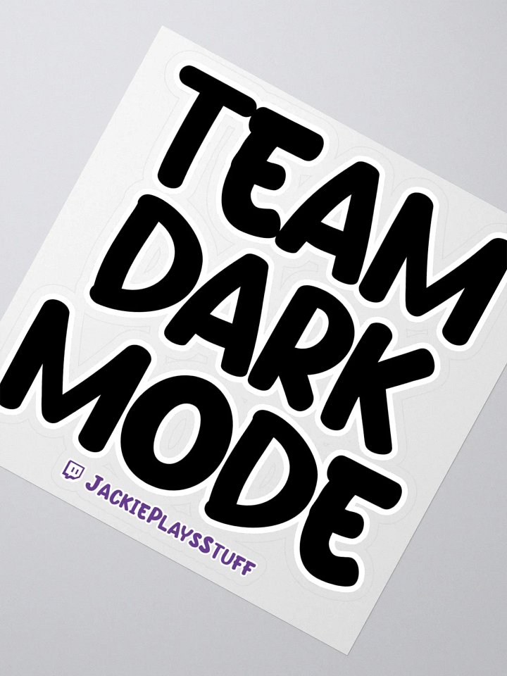 Team Dark Mode Sticker product image (2)