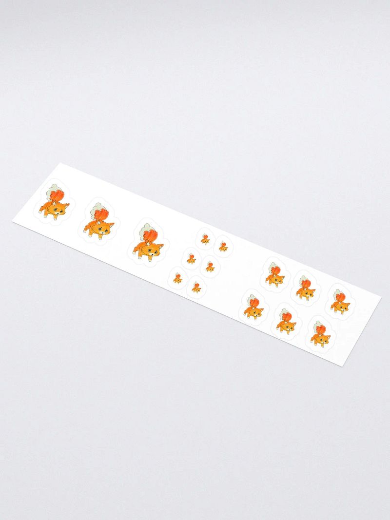 Crayon Fox Sticker Sheet