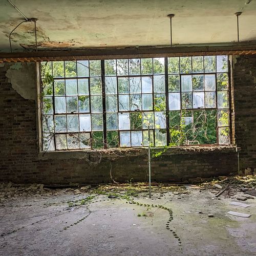 Exploring old buildings today. How cool is this room?