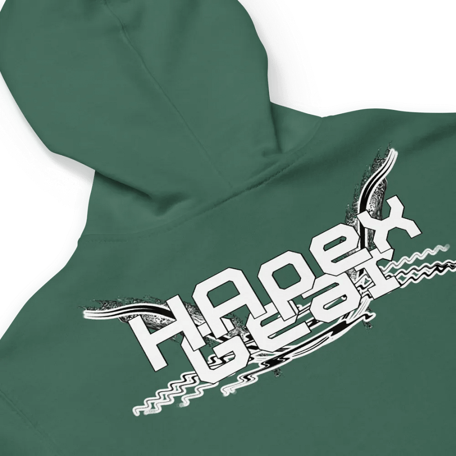 Fleece Zip Up Hoodie - Embroidered - White HApex Gear Black Logo product image (8)