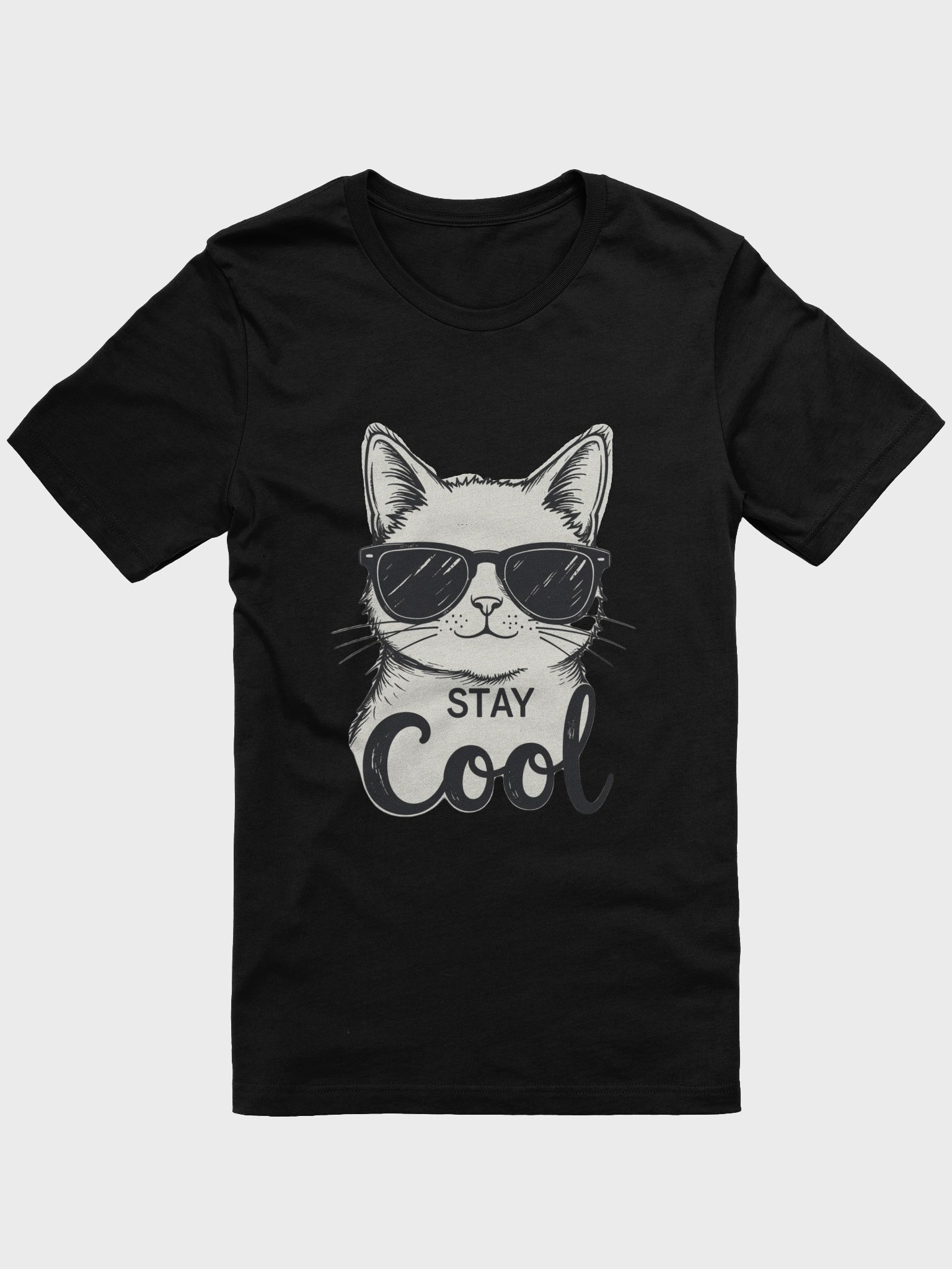 Cool Cat Sunglasses T-Shirt product image (3)