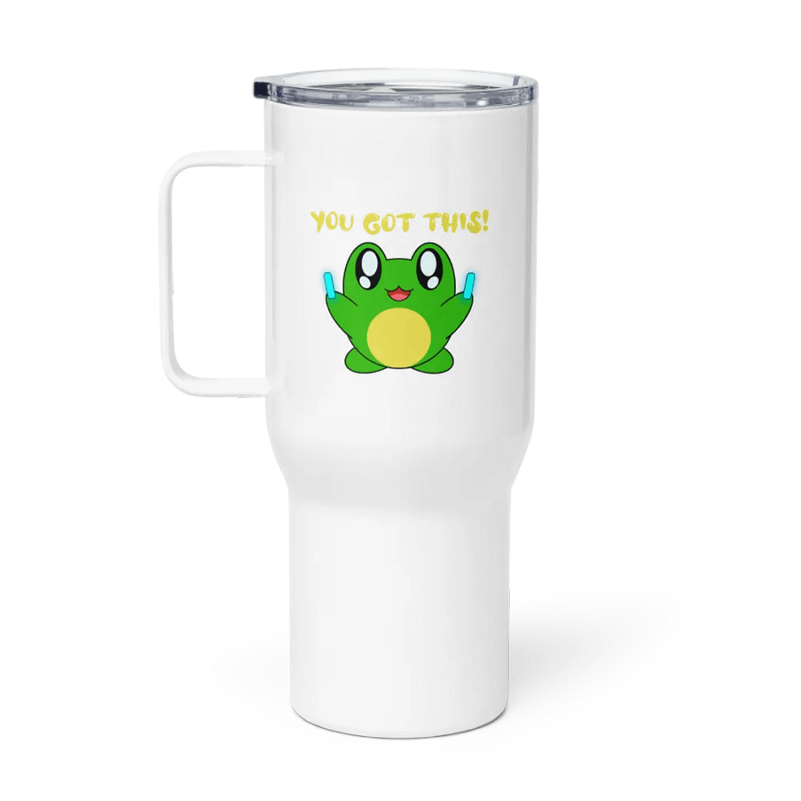 Motivational Frog Travel Mug! product image (1)