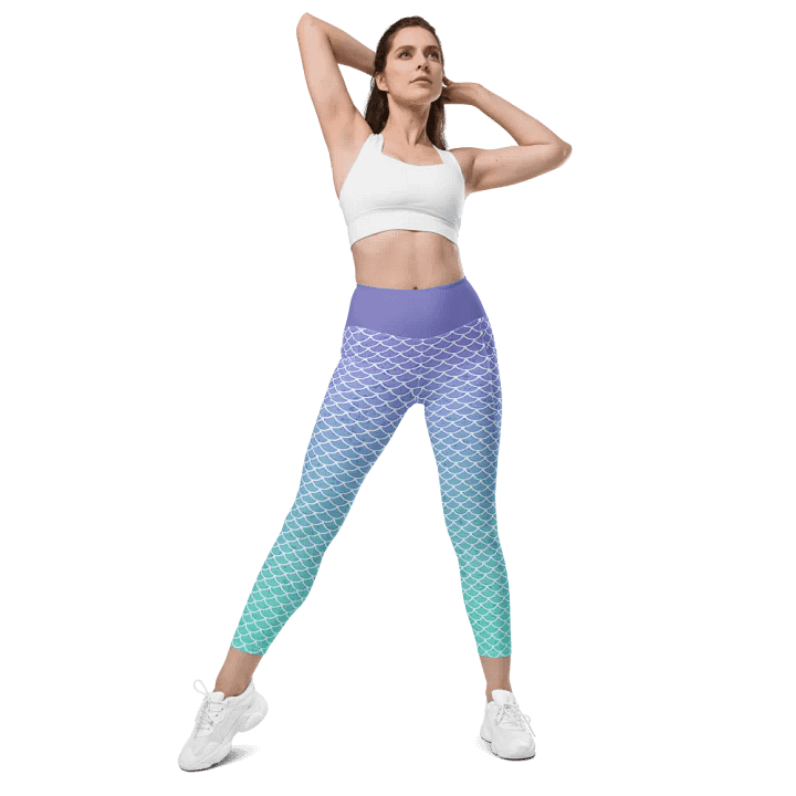Gaming Mermaid Leggings with Pockets product image (1)