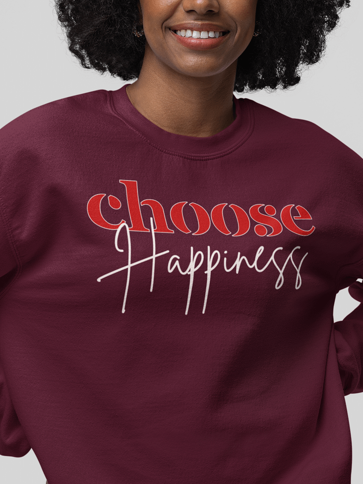 Choose Happiness Gildan Crewneck Sweater product image (1)