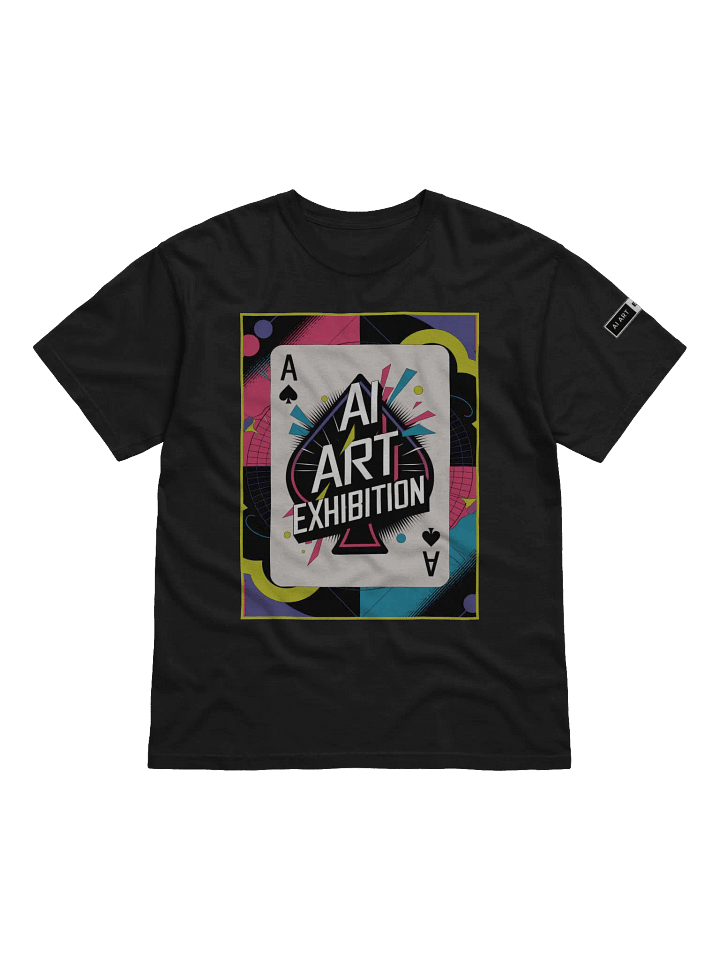 "AI ART EXHIBITION ACE OF SPADES" 100% cotton T-shirt product image (1)