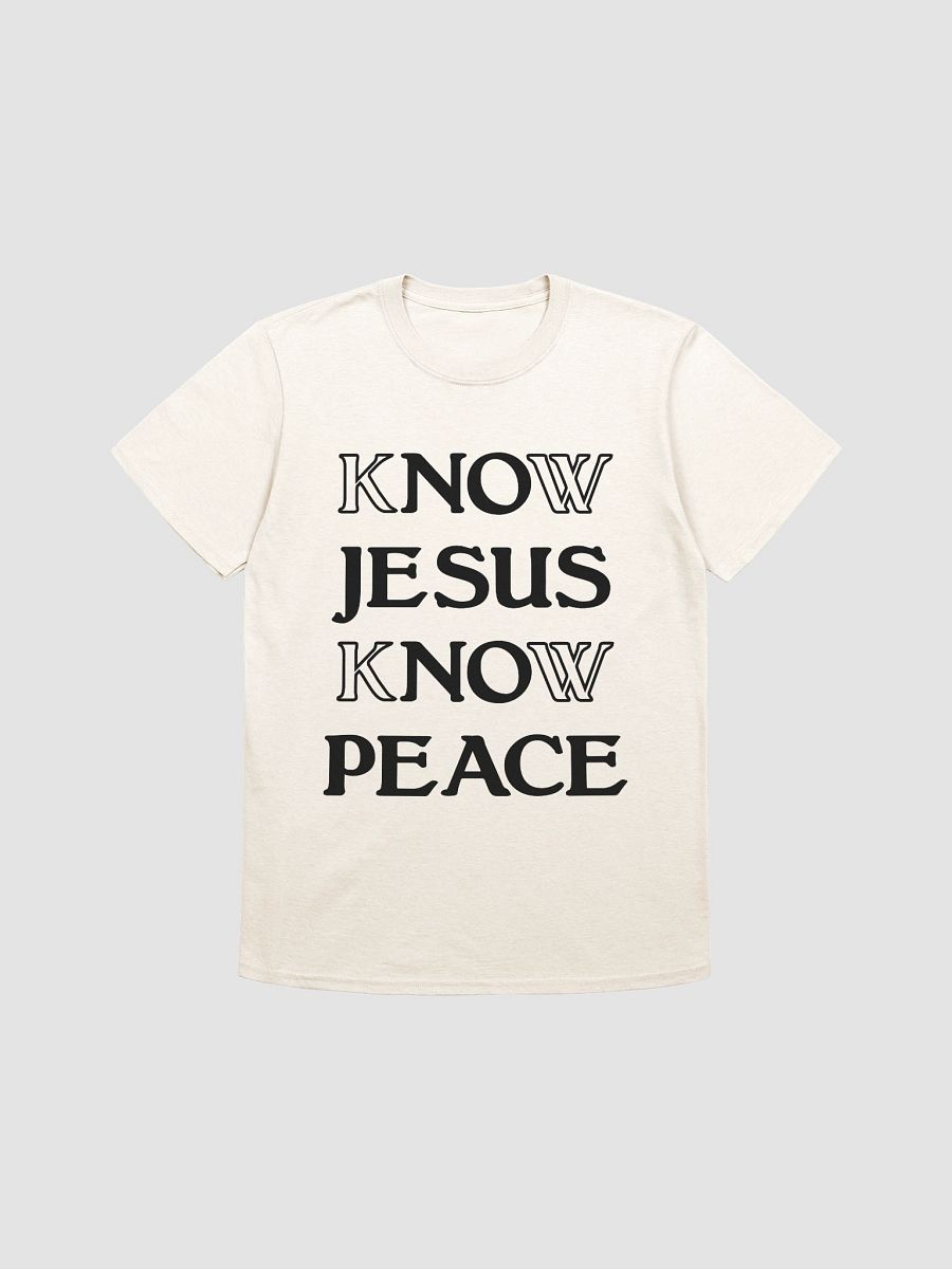 Know Jesus Know Peace Black product image (101)