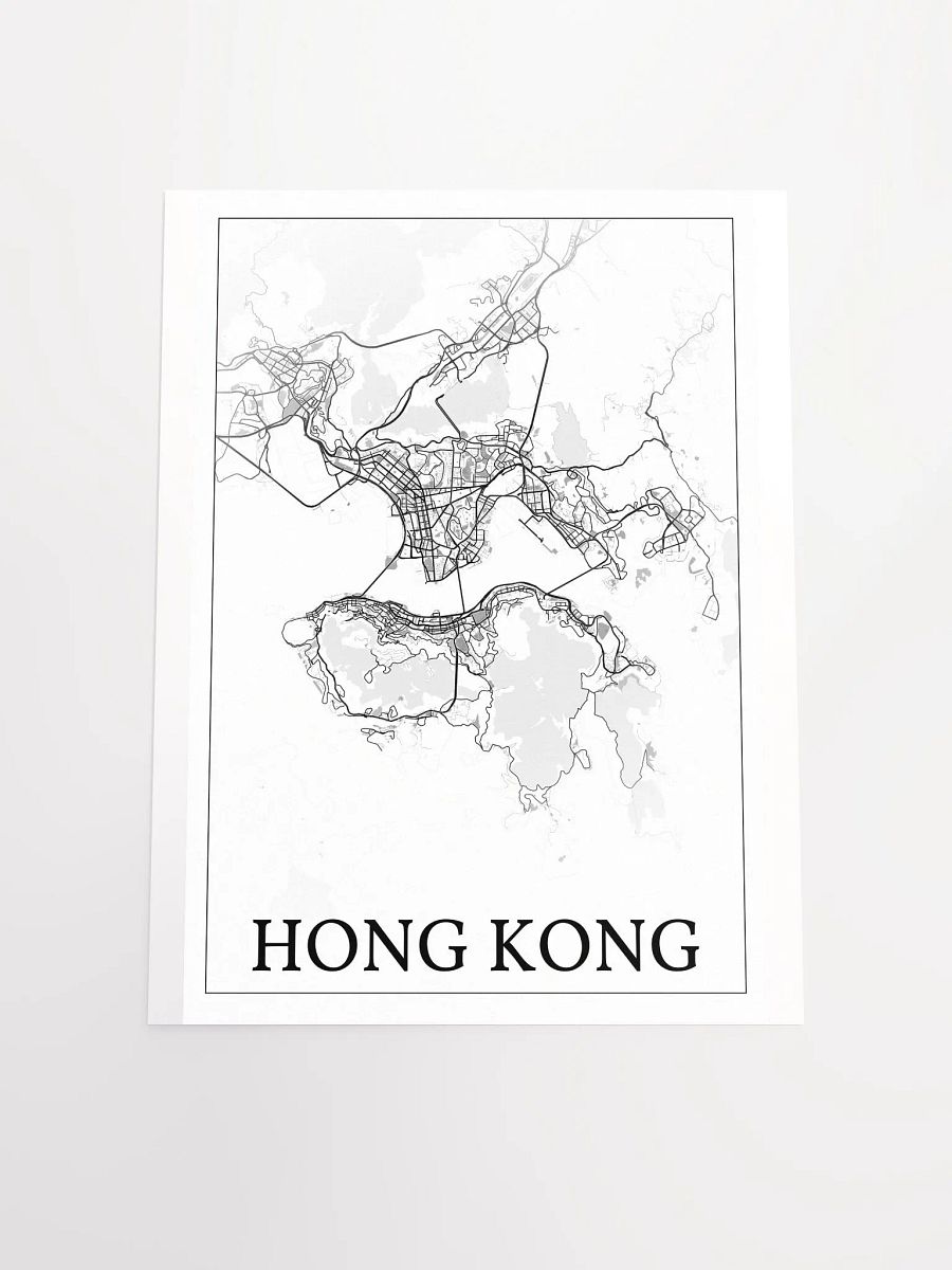 Hong Kong, city map print product image (19)