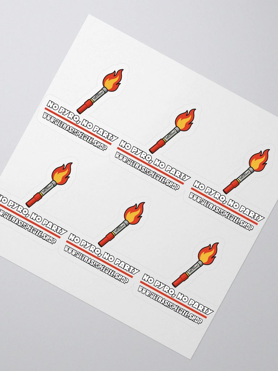 Pachet 6 stickere No Pyro No Party product image (2)