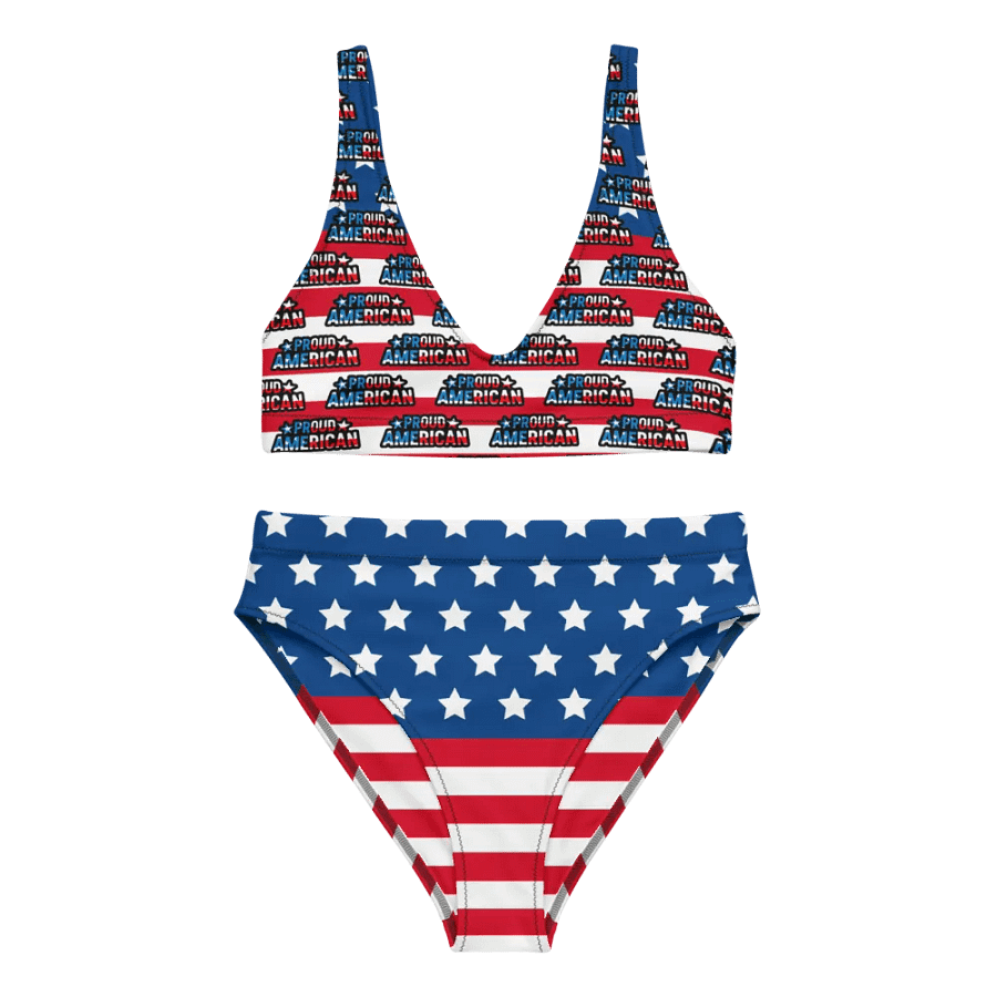 Women's High-Waisted Bikini: Proud American product image (1)