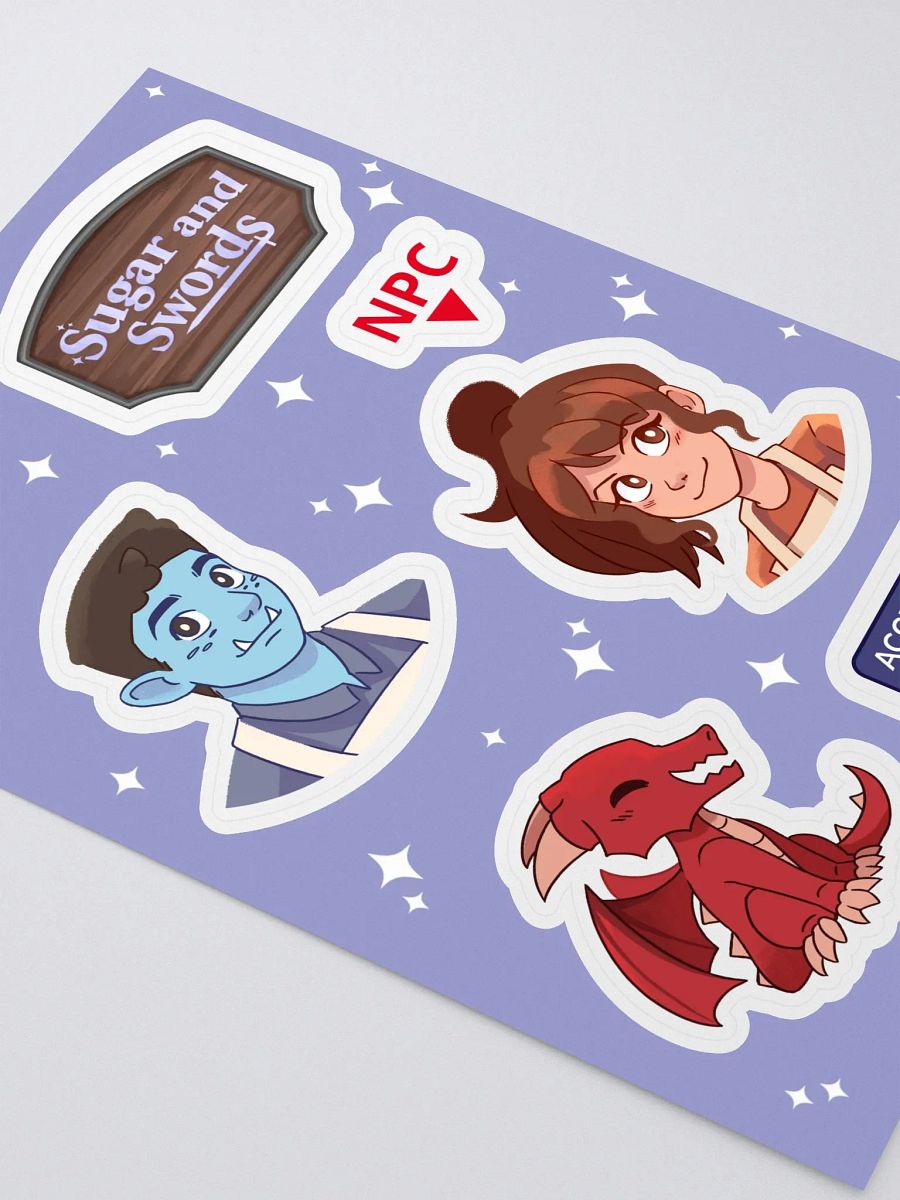 Sugar and Swords Sticker sheet product image (2)