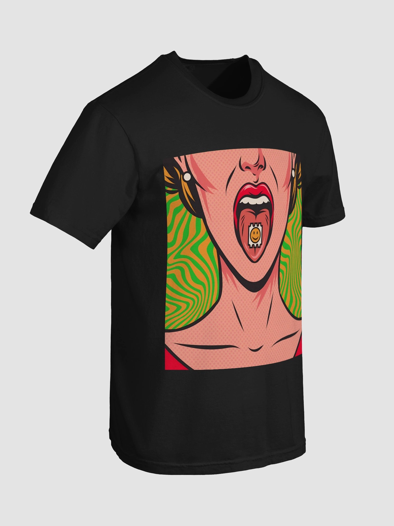 Pop Art Smiley Tongue T-Shirt product image (54)