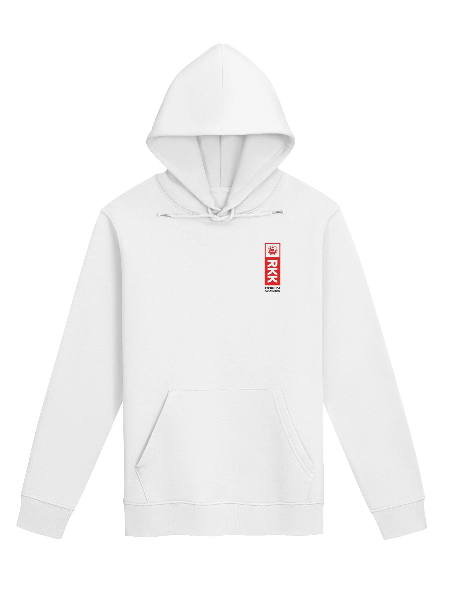 White Eco Hoodie, Unisex, RKK Logo product image (1)
